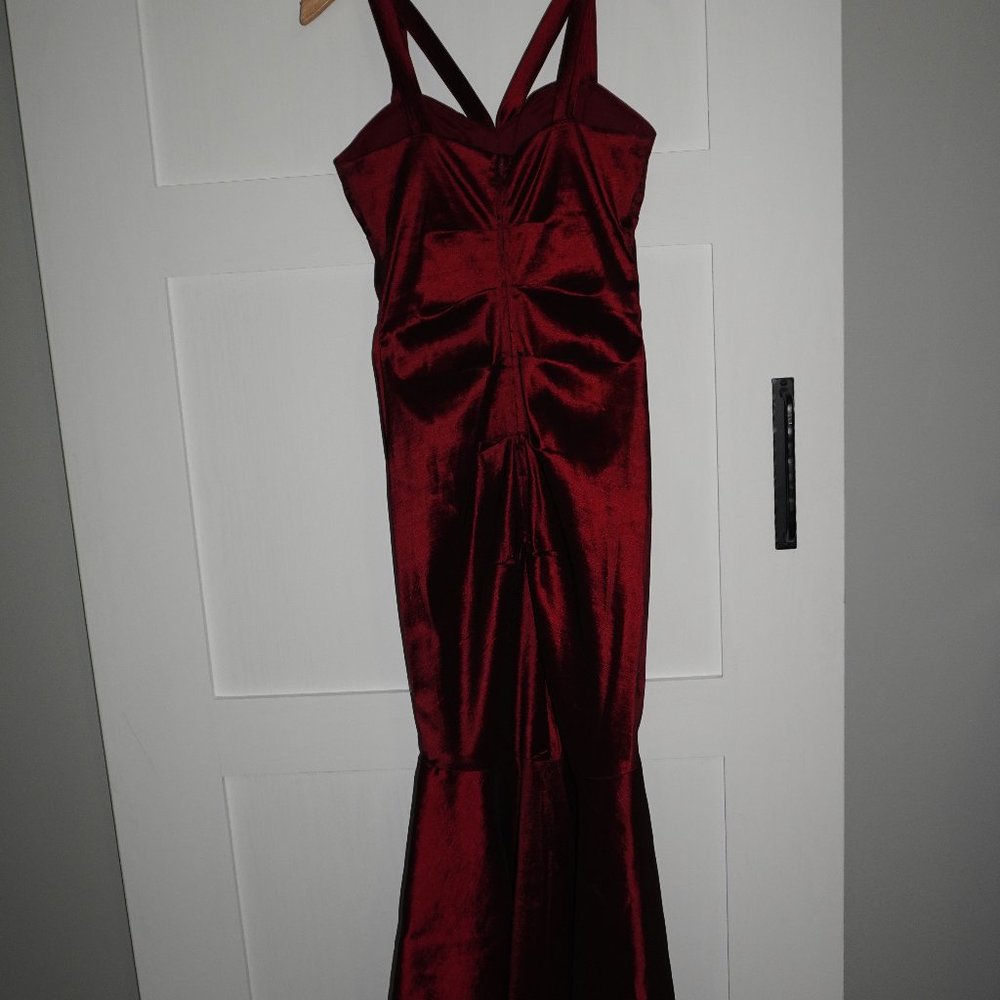 Burgundy, Mermaid Style Dress, Size 5